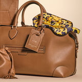 Hudson Luggage Tag Tan Milled Pebble