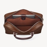 Mount Street Laptop Briefcase Tobacco Pebble