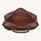Mount Street Laptop Briefcase Tobacco Pebble