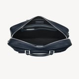 Mount Street Laptop Briefcase  Navy Saffiano