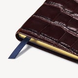 2027 Slim Pocket Diary Deep Shine Amazon Brown Croc