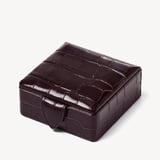 Stud Box Deep Shine Amazon Brown Croc