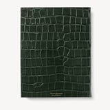 2027 A4 Day to Page Diary Deep Shine Evergreen Croc