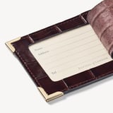 Set of 2 Luggage Tags Deep Shine Amazon Brown Croc