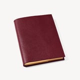 A5 Refillable Luxury Journal Garnet Pebble with Soft Suede Lining