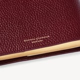 A5 Refillable Luxury Journal Garnet Pebble with Soft Suede Lining