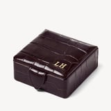 Stud Box Deep Shine Amazon Brown Croc