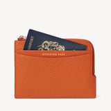 Zipped Travel Wallet Marmalade Pebble