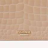Eliza Clutch Soft Taupe Patent Croc