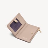 Mayfair® Coin & Card Wallet Soft Taupe Patent Croc