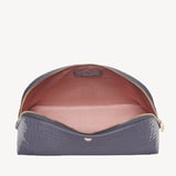 Classic Toiletry Bag Deep Shine Dusky Blue Small Croc