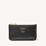 Ella Card & Coin Holder Black Pebble