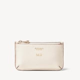 Ella Card & Coin Holder Ivory Pebble