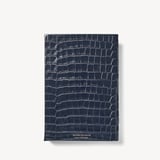2027 A5 Day to Page Diary Deep Shine Navy Small Croc