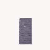 2027 Slim Pocket Diary Deep Shine Dusky Blue Small Croc