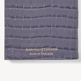 2027 Slim Pocket Diary Deep Shine Dusky Blue Small Croc