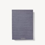 2027 A5 Week to View Diary Deep Shine Dusky Blue Small Croc