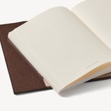 A5 Refillable Luxury Journal Tobacco Pebble