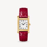 Mayfair® Classic Watch 24ct Gold Plated - Deep Shine Cherry Ombre Croc
