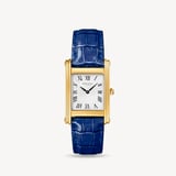 Mayfair® Classic Watch 24ct Gold Plated - Deep Shine Blue Croc
