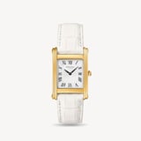 Mayfair® Classic Watch 24ct Gold Plated - Deep Shine White Croc