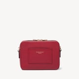Camera Crossbody with Changeable Straps Cherry Red Pebble