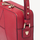 Camera Crossbody with Changeable Straps Cherry Red Pebble
