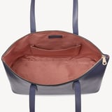 Regent Zipped Tote Dusky Blue Saffiano