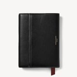 A5 Hudson Deluxe Refillable Journal Black Milled Pebble