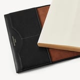 A5 Hudson Deluxe Refillable Journal Black Milled Pebble