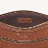 Hudson Travel Pouch Tan Milled Pebble