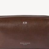 Mount Street Washbag Conker Saffiano