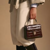 Midi Mayfair® Deep Shine Dark Amazon Brown Croc