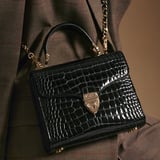 Midi Mayfair® Black Patent Croc