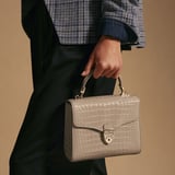 Midi Mayfair® Soft Taupe Patent Croc