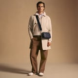 Reporter East West Messenger Dark Navy Pebble