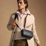 Reporter East West Messenger Dark Navy Pebble