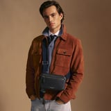 Reporter Compact Crossbody Dark Navy Pebble