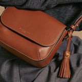 Ella Crossbody Tan Milled Pebble