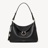 Bella Hobo Black Milled Pebble