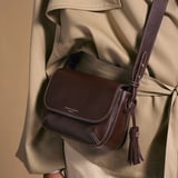 Ella Crossbody Wine Milled Pebble