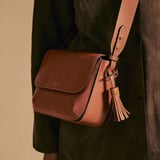 Ella Grande Crossbody Tan Milled Pebble