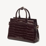 Savannah Deep Shine Dark Amazon Brown Croc