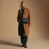 Ella Grande Crossbody Classic Navy Milled Pebble
