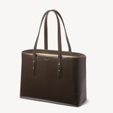 Regent Tote Chocolate Saffiano