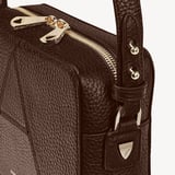 Camera Crossbody Chocolate Pebble