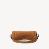 Small Stella Satchel Crossbody Cognac Suede