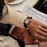 Mayfair® Classic Watch 23ct Gold Plated - Deep Shine Black Croc