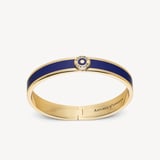 Enamel Bangle Navy Enamel & 18ct Gold Plated