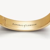 Enamel Bangle Navy Enamel & 18ct Gold Plated